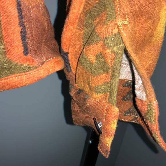 Chico’s southwestern style print cotton jacket Sz 0 (4/S) Aztec rodeo - Picture 7 of 9